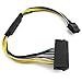 Longdex 11 Inch 24-Pin to 8-Pin 18AWG ATX PSU Power Supply Adapter Cable for Motherboards