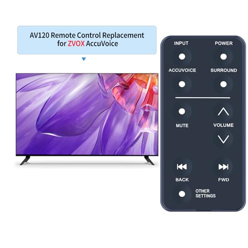 PZL New Replacement Remote Control for ZVOX Accuvoice SoundBar TV Speaker AV157 AV203 AV120 AV200 AV257 AV355 AV357 SB380 SB400 SB500 SB700 - Thumbnail 2