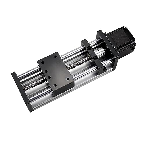 Table coulissante avec guide de rail linéaire vis à billes glissière alu CNC axe Z 100mm