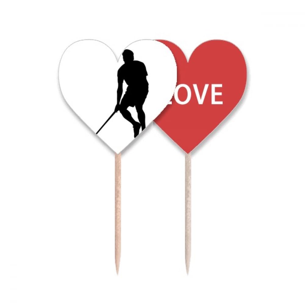 Pic cupcake drapeau amour cœur pour sport et course à pied