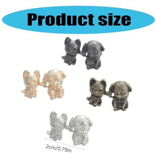 UncleS Kitten Puppy Fastening Buckle Metal Buttons Jeans Tightening Waist Buckle Disassembly Not Sewing Buttons for Clothes Adjustable Trouser Button Pin4