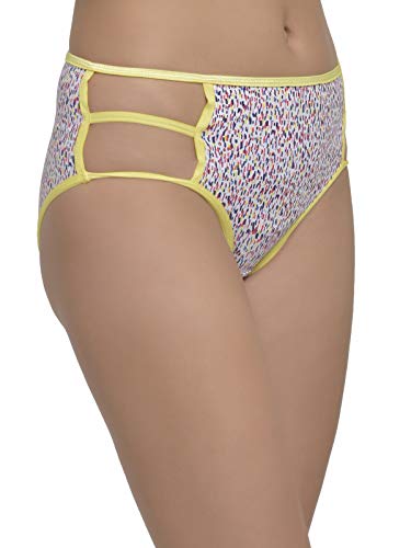 Image of Clovia Women's Mid Waist Animal Print Hipster Panty with Cut-Out Sides