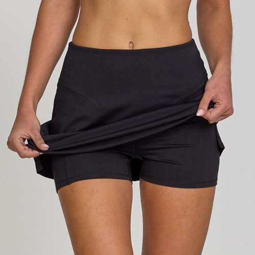 Spyder Skorts for Woman - Golf Tennis Skort Skirts for Women with Pockets, Athletic Performance Stretch Activewear Black