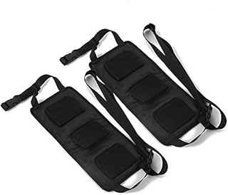 Vehicle-Mounted Fishing Rod Holder, 2pcs Seat Fishing Pole Carrier Storage Rack Hook and Loop Set(Seat Fishing Rod Holder)