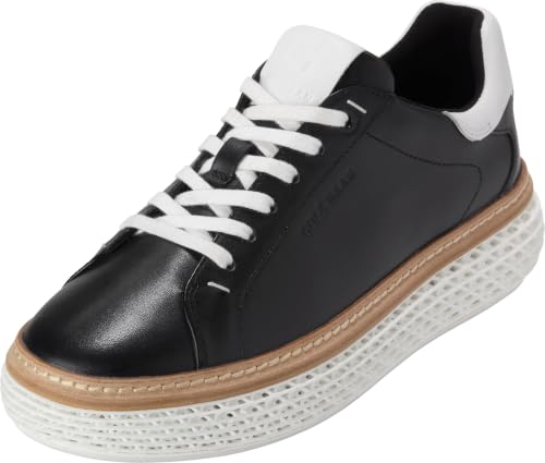 Cole Haan Women's Grandpro Court Skyweave Sneakers, Black/White, 11-B US
