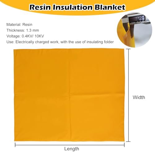 High Voltage Insulated Safety Mat - Anti-Electrocution Blanket for Electricians, Resin Protector for Power Equipment, Electrical Safety Gear