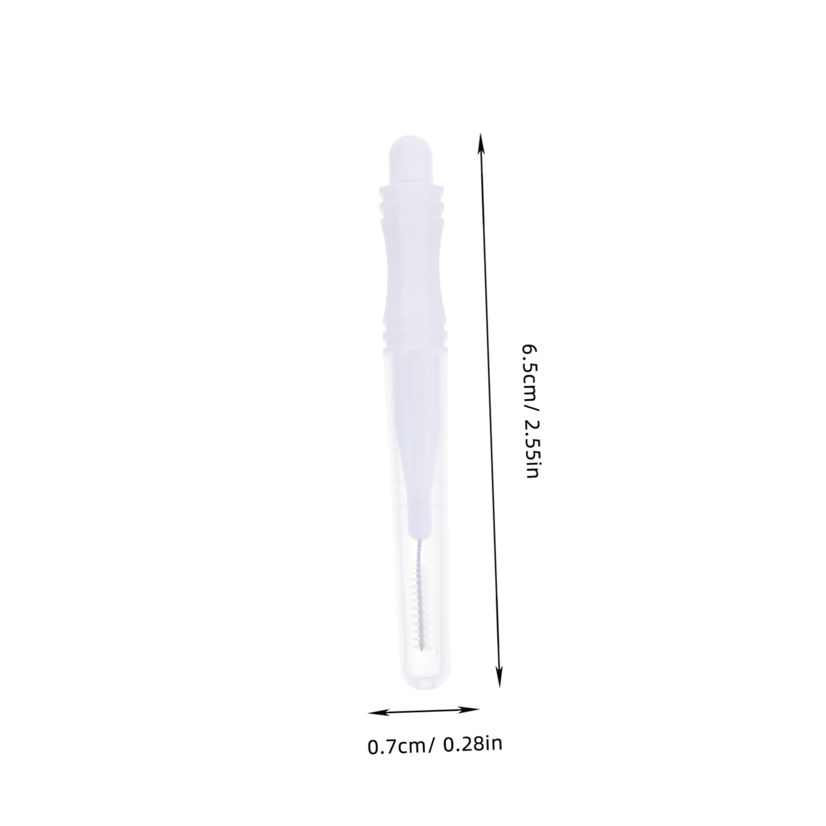 Angoily Tiny Eyebrow Lamination Brush Tool with Caps 60 Pcs Set Compact Convenient