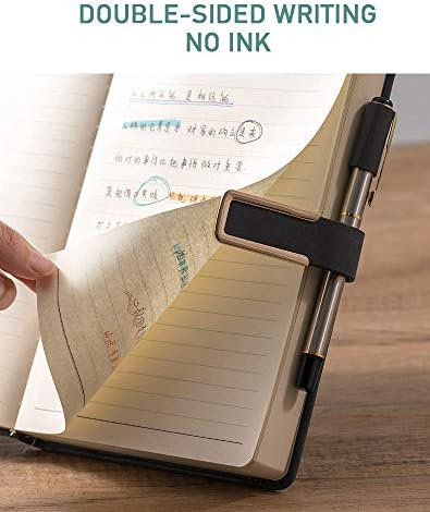 416P Super Thick Business Notebook A5 Buckle Sheepskin Notepad(Deer Head Design) PU Leather Hardcover NotepadJournal, Diary Gift (Red)