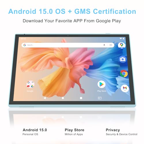 Image of 10 Inch Tablet Android 15 Tablets With Case Stylus 8GB RAM 32GB ROM Support 1TB Expand, 6000mah Battery 10 IN Android Tableta, Dual Camera WiFi-6 Bluetooth 10.1'' Android Tablet With Protective Cover