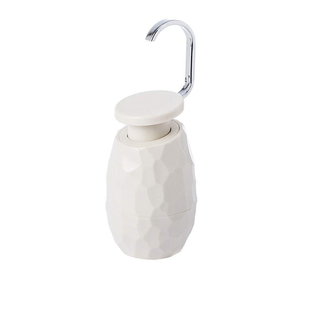 Kreatywny ręczny dozownik mydła do kuchni i łazienki, do balsamu, szamponu, środka czyszczącego, żelu pod prysznic, 400 ml (kolor: biały)