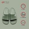 GAMBOL Men’s Sliders | Lightweight, Water-Resistant Casual Sandals with G-BOLD Technology | Durable EVA Sole, Phylon Comfort (Green/UK 9) #1