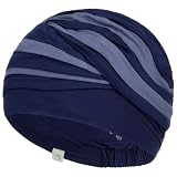 Christine Headwear Soft Bamboo Shanti Turban, Dark Blue/Light Lilac Turbante, One Size De Las Mujeres
