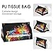 Tissue Box Cover, Colorful Piano Keyboard Music Note Tissue Box Holder, PU Stylish Decorative Holder with Snap Closure, Easy Refill & Durable Design for Home, Car & Office, All Occasions