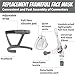 Full Face CPAP Mask, Silicone Soft Perfect Sealing Nose CPAP Masks Reuse Replacement Set for F20, Nasal CPAP Mask with Headgear, Elbow/Swivel and Cushion (L)
