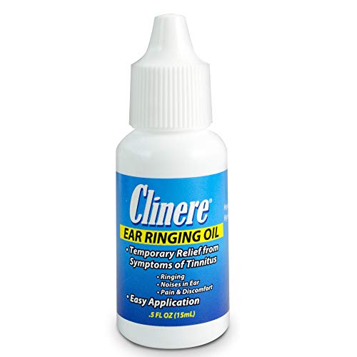 Clinere Ear Ringing Oil Relief, Ear Drops To Help Stop Ringing In The Ears, Tinnitus Relief, Noises In Ears, Pain And Discomfort, Relieves Ear Ringing, Buzzing, Clicking With Homeopathic Oil.5 Fl #TOP1
