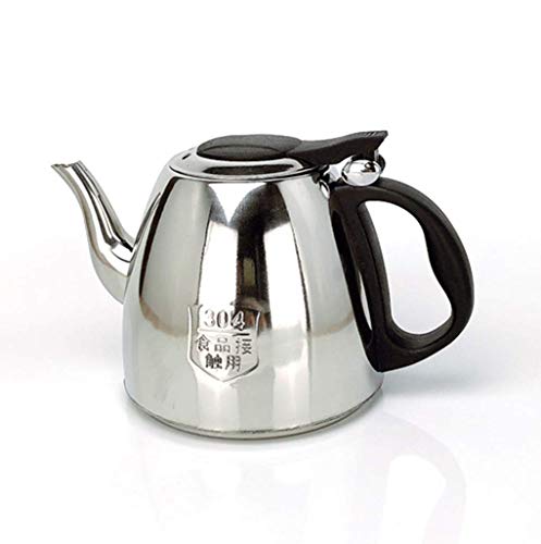 Gas-Wasserkocher eine Pfeife aus rostfreiem Stahl eine Pfeife-Teekanne für Gas-Elektro- und Induktionskochfelder, Siamesehandle, für Zuhause, Büro,