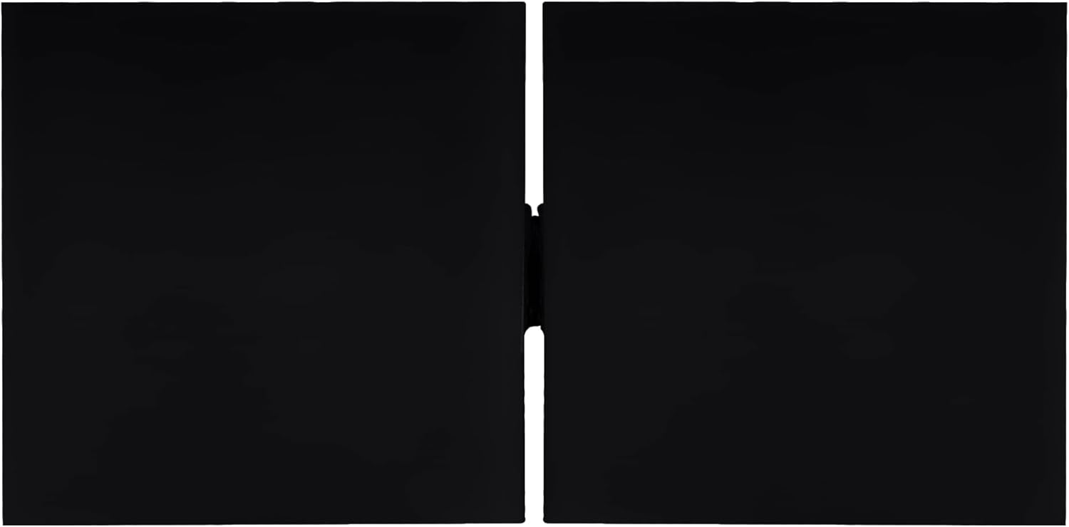 CRL SGC188MBL Matte Black Square 180 Degree Glass-to-Glass Movable Transom Clamp