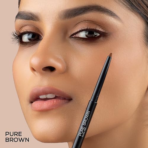 Image of RENEE Pure Brown Kajal Pen with Sharpener |24 Hrs Stay Long Lasting Kohl Pencil |Matte Finish, Rich Color Payoff |Smudge & Water Proof with One Swipe Application Formula - 0.30gm