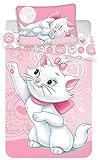 Kinderbettwäsche Disney III 2-teilig 100% Baumwolle 40x60 + 100x135 cm mit Reißverschluss (Marie Cat)