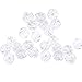 BIHRTC Pack of 300 Rondelle Faceted Crystal Glass Spacer Loose Beads for Jewelry Making Findings (8mm, Clear)