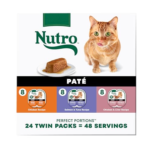 Image of Nutro Perfect Portions Pate Wet Cat Food, Variety Pack, 2.6 oz, 24 ct