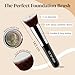 Flat Top Kabuki Foundation Brush By KESHIMA - Premium Makeup Brush for Liquid, Cream, and Powder - Buffing, Blending, and Face - 1.2