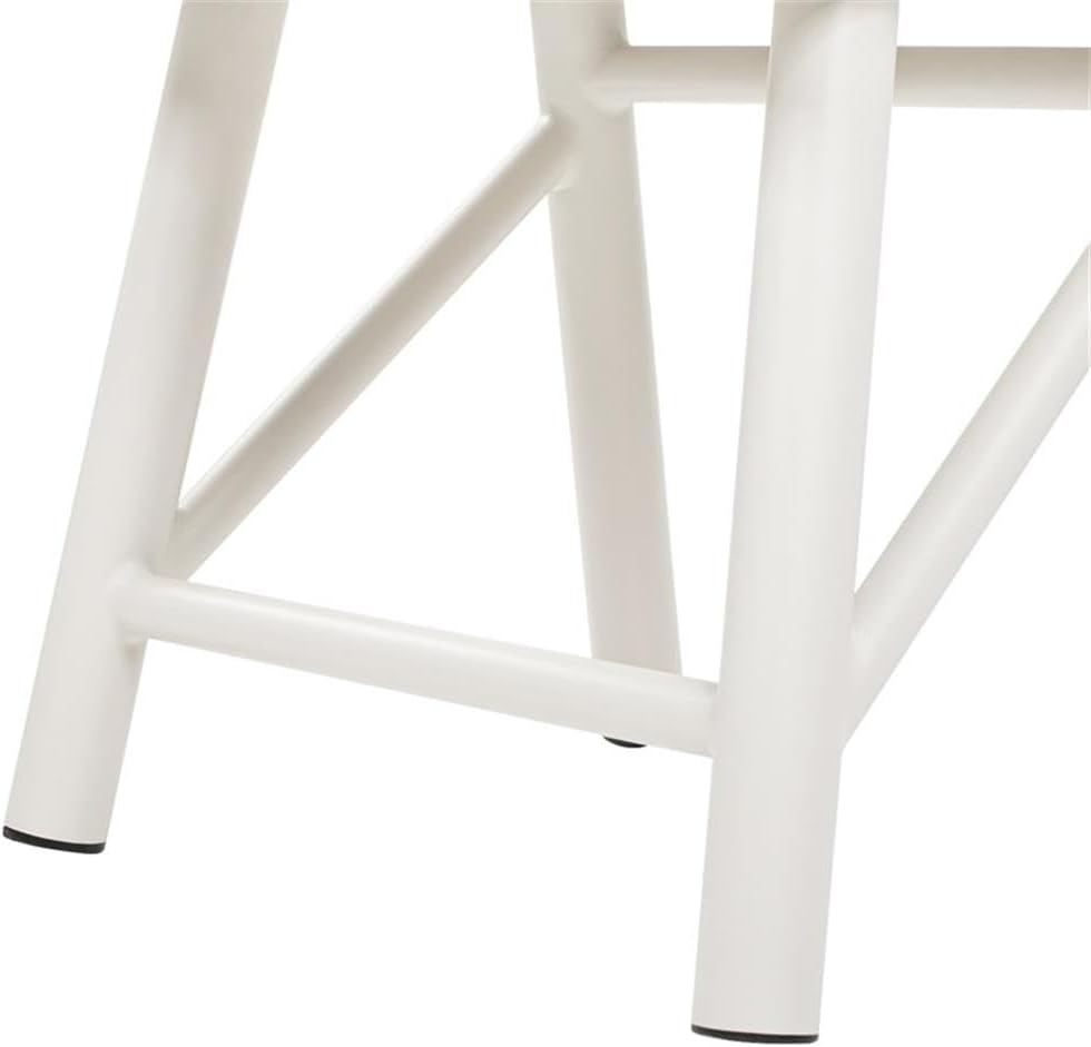 Pemberly Row Outdoor Patio Side Table, 19.5 in Square, Powder-Coated Rust-Resistant Aluminum, Light Beige Gray Finish, Minimalist Design, Versatile Small Table for Balconies, Patios, and Poolside Use