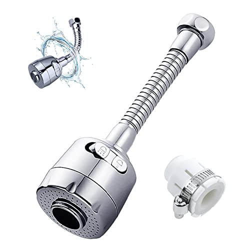 Garosa 360 ° Fregadero del Fregadero Cuarto de Baño Cocina Grifo Cabeza de Rociador Pieza de Repuesto Universal Grifo Flexible Burbuja Turbo Flex Dispositivo de Ahorro de Agua Economizador de Agua