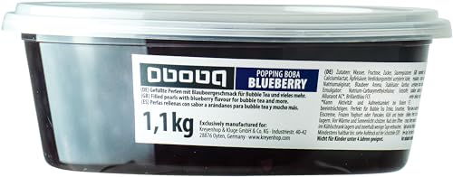 OBOBA Popping Boba, Blueberrygeschmack - 1 x 1,1 kg