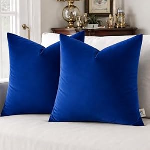 Velvet Pillow Covers 18×18 Set...