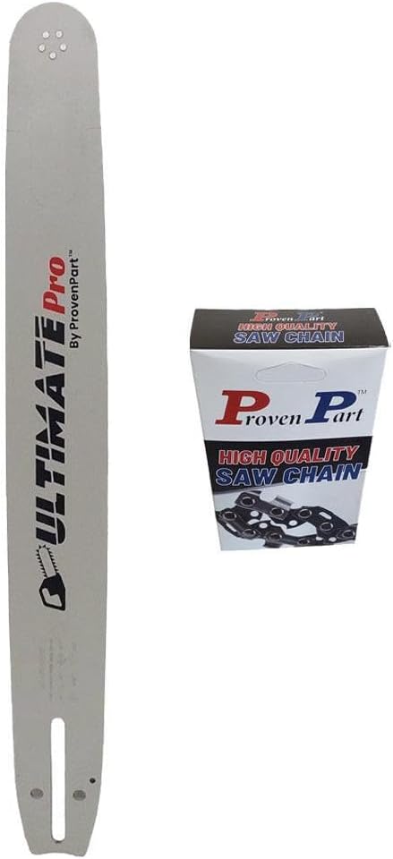 Proven Part 20" Chainsaw Bar And Semi Chisel Chain Combo 3/8" .058" 72DL 208RNDD009
