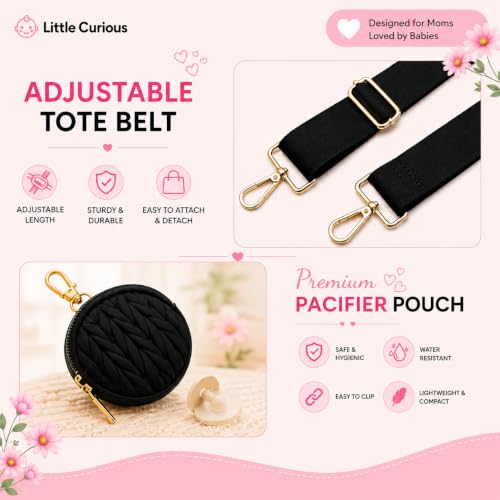 Image of Baby Diaper Bag | Diaper Bag for Mothers For Travel | Baby Bags For Mothers Carry | Baby Diaper Bag For Mother For Travelling | Mommy hand Tote Sling Lugguage diapers Handbags with Changing Mat