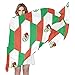 SD3DPrint Écharpe pour femme avec drapeau du Mexique - Écharpe soyeuse - Pour femme - 70 cm - L x 35 cm