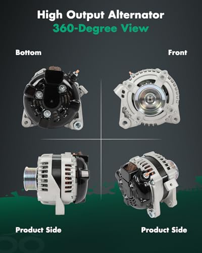 Image of SCITOO Alternator Fits for Toyota for Highlander 2.4L 2001-2003 12V 130Amp CW 7-Groove Pulley 13963R 13963 104210-3140 104210-3141 27060-28130 90-29-5606