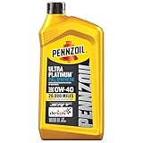 Pennzoil Ultra Platinum Full Synthetic 0W-40 Motor Oil (1 Quart, Single Pack)