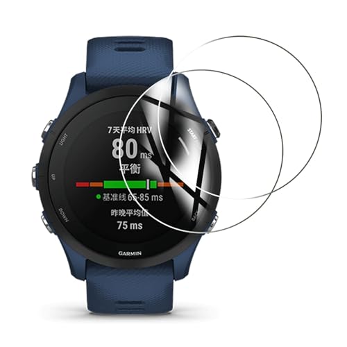 �Ή� Garmin Forerunner 255 46mm �t�B���� �����K���X �t���ی�t�B���� ����0.33mm 2.5D �d�x9H �C�A�[�� �ϏՌ� ������ ���ϋv �ώw�� ���{���Ɏq�f�ލ̗p ��U�h�~�����ی�t�B���� FOR Forerunner 