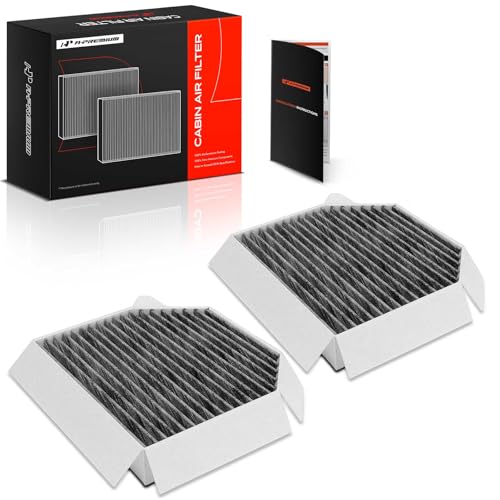 A-Premium 2-PC Cabin Air Filter with Activated Carbon Compatible with Mercedes-Benz SL500 2003-2006, SL55 AMG 2003-2008 5.5L, SL550 2007-2013, SL600 2004-2011, SLR McLaren 2005-2009, G63 SL63 SL65 AMG