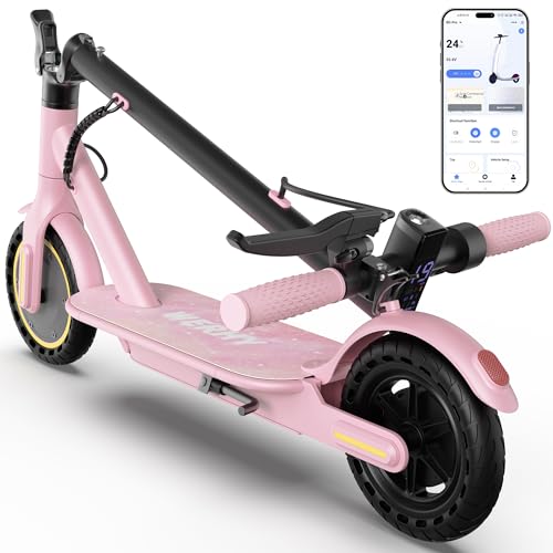 WERHY Electric Scooter with 8.5"/10" Solid Tire, 350W/500W Powerful Motor
