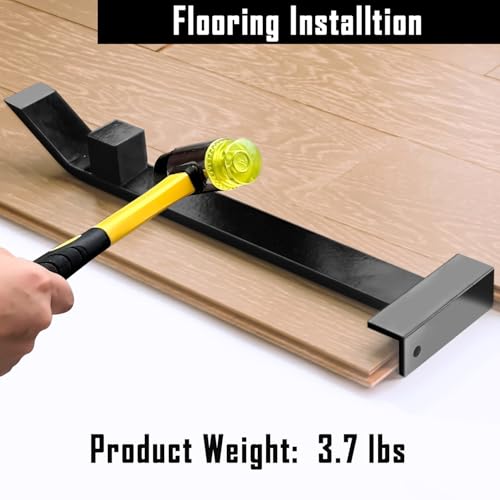 Zozen Zugeisen Gewicht und Gewicht: 3,7 Pfund/Massive Stahlteile und Stahlhornhammer langlebig, komplett filzig-professionelles Holzfußbodenlaminationswerkzeug.