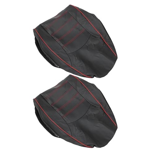 Fundas para asiento de coche de PU impermeables y rojas para SUV (2 uds)