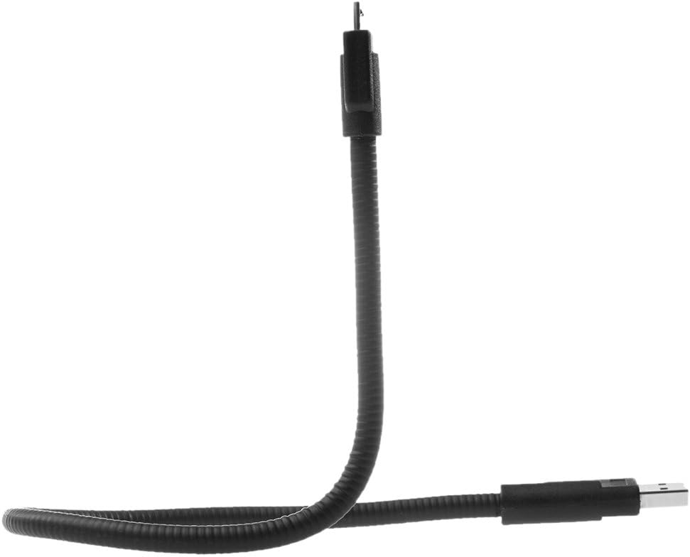 Concepter Micro 2.0 USB Cord Iblazr Flexible 15" Charging Cable, Black (IB2_FLEX)