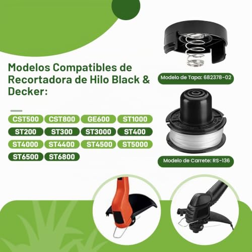 Refacciones Black and Decker 15 refacciones black and decker marca VineHii (2)