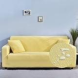 Decorar el Hogar: Utiliza la cubierta del sofá para decorar el hogar. Esta elegante funda de sofá de agrega elegancia y clase a tu sofá, dotando a tus muebles de un aspecto moderno instantáneo. La tela de alta calidad es perfecta para proteger sus sofás de derrames, manchas y desgaste para evitar que se arruine.
