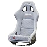BULL BOOST PERFORMANCE Adjustable Diamond Luxury Racing Lowered Ultra Max Bucket Seat w/Sliders SINGLE NARDO GREY