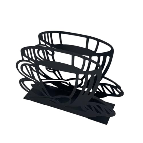 Napkin Holder Coffee Cup Pattern Paper Napkin Holder Tissue Dispenser for Kitchen Countertops Dining Picnic Table Indoor Outdoor Use