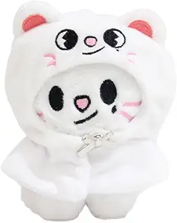AiHdcy SKZ ぬいぐるみマント服 3.9インチ SK-ZOOぬいぐるみキーホルダー、マント取り外し可能、ソフトでかわいい、ファンに最適