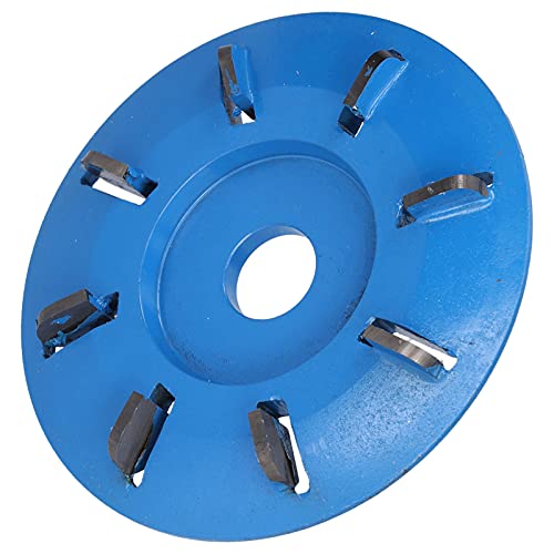 SYNYEY Fresa de arco, resistencia al desgaste del disco de talla de madera 8 dientes eliminación rápida de virutas para acabado de cepillado de grabado de acero al carbono 45#