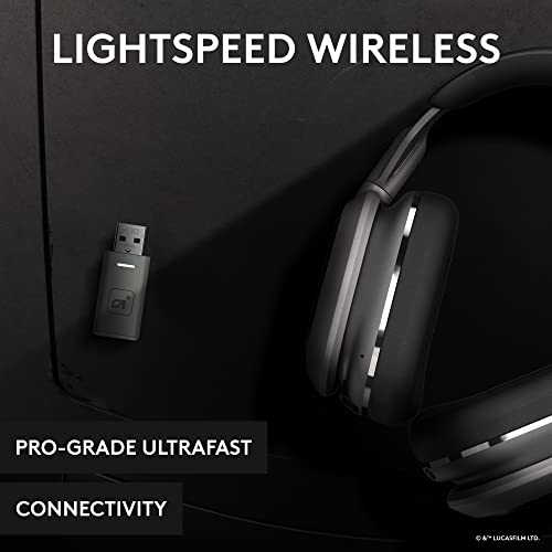 Image of Logitech Astro A30 Lightspeed Wireless Gaming Headset for Xbox- Bluetooth, 2.4Ghz, Built-In & Detachable Mic, USB-C, 3.5mm, for Xbox Series X|S, Switch, PC - The Mandalorian Edition