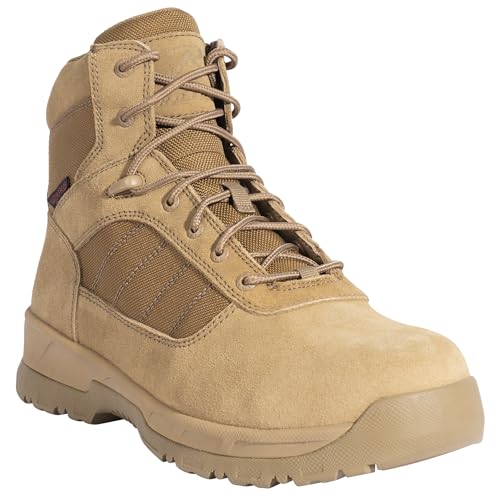 Rothco Guardian AR 670-1 Coyote Brown Tactical Boots – 6 Inch – Waterproof Lightweight Duty Footwear
