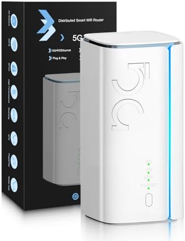 Amazon.com: Enstixsm 5G WiFi 6 Router with SIM Card Slot,AX1800Mbps ...